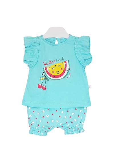 S-Mall Caramell Bebek Takımı - 2 Li - Tkk7047 - Fresh - Su Yeşili