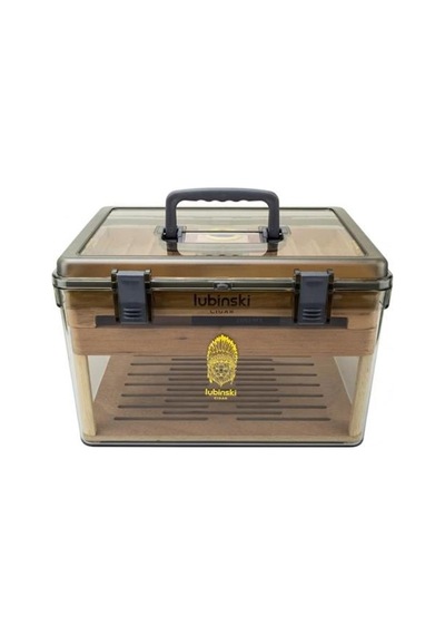 Lubinski Plexi -sedir Şeffaf Puro Kutusu Humidor 100s Lb-019