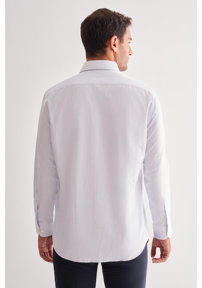 İmza Beyaz Sert Yaka Uzun Kol Cepli Comfort Fit Classic Gömlek 1004255164 Optik Beyaz