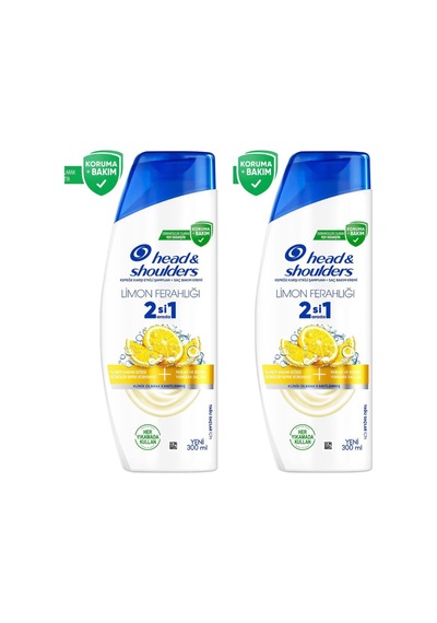 Limon Ferahlığı 2'si 1 Arada Kepeğe Karşı Etkili Şampuan X 2 Adet Yağlı