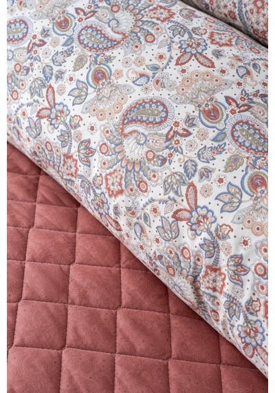 Savira Ella Çift Kişilik Fitted Complete Takımı Turuncu