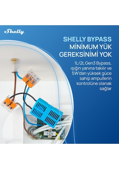 Shelly 1l Gen3 Nötrsüz Akıllı Röle