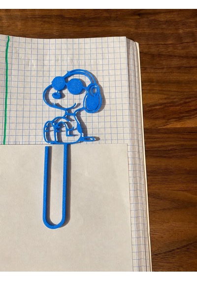 3d Baskı Gözlüklü Sevimli Köpek Figürlü Kitap Ayracı 4lü - - Mavi Diğer