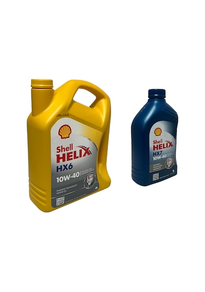Shell Helix HX6 10W-40 Motor Yağı 4 L + HX7 10W-40 Motor Yağı 1 L