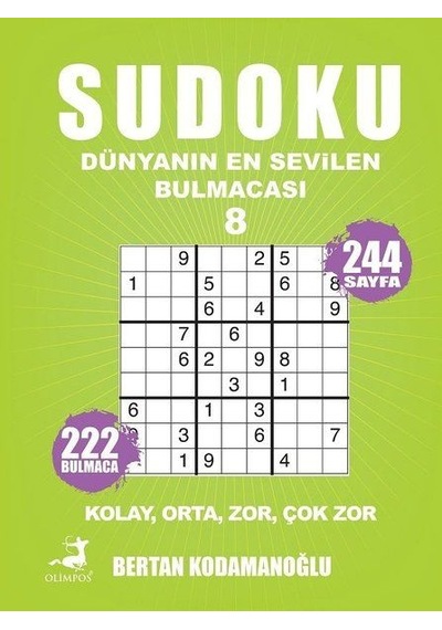 Sudoku - Dünyanın En Sevilen Bulmacası 8 - Kolay Orta Zor Çok Zor Diğer