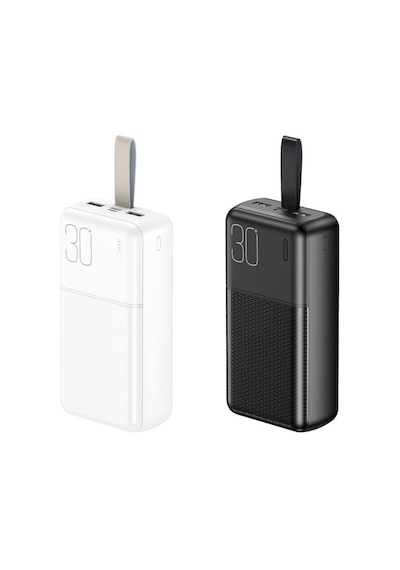 30000mah Yüksek Kapasiteli 4 Çıkışlı Taşınabilir Powerbank Şarj Aleti Beyaz