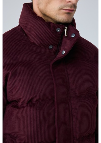 Danger Erkek Su Geçirmez Kadife Puffer Şişme Mont Bordo 4346dngr
