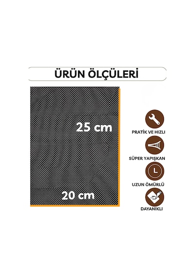 Beylini 1 Adet Ayakkabı Tamir File Kendinden Yapışkanlı Onarım Bandı Kare Delik Onarım Yaması Spor Ayakkabı Siyah