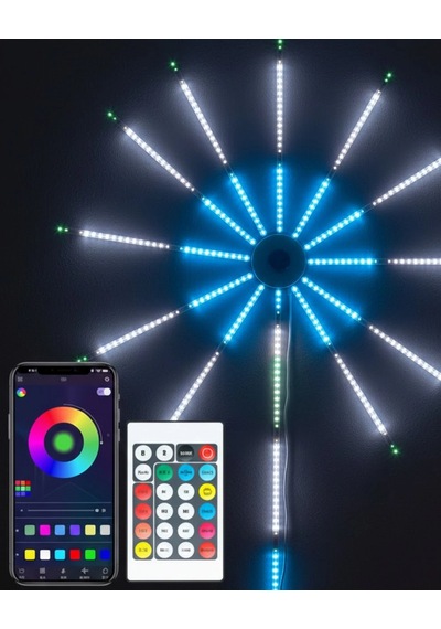 Rgb Led Duvar Dekoru Sökülebilir Kollu Işık Sistemi Çok Renkli
