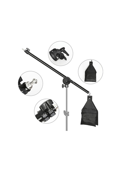 140cm Boom Arm Uzatma Kolu Kum Torbalı , Işık , Softbox , Mikrofon , Led Vb.
