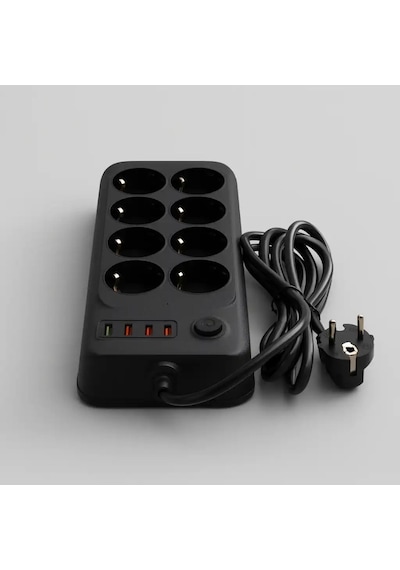 Akım Termal Çocuk Korumalı 2x Usb 2x Type-c Girişli 8li Priz 5 Metre Kablo 2500w Diğer