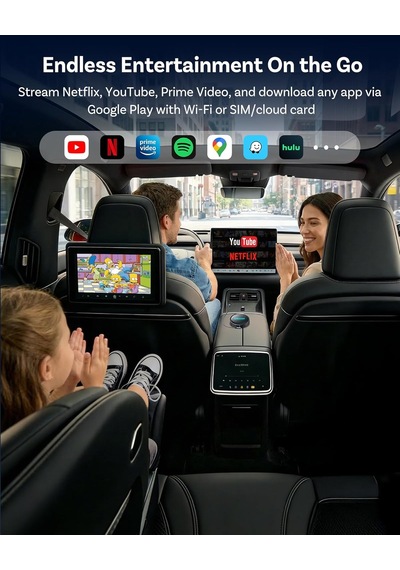 Ottocast P3 Pro Aı Kutusu Android 13 Ottodrive 3.0, Kablosuz Carplay Ve Android Auto, Aı Ses Asistanı, Bulut Sım, Böl