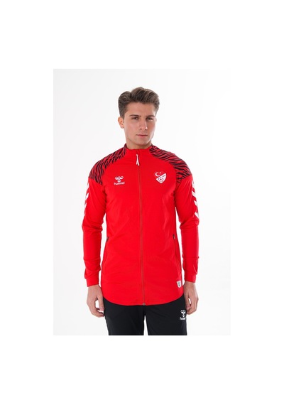 Hummel Tff Hakem Ders Ve Kamp Eşofman Üstü Kırmızı Kırmızı