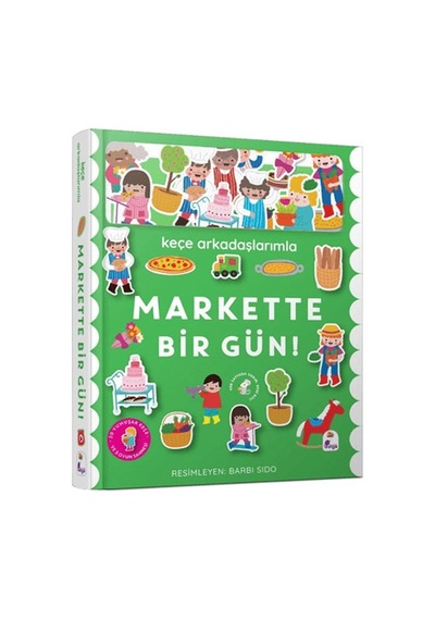 Keçe Arkadaşlarımla Markette Bir Gün Ciltli - Ccgx-898016