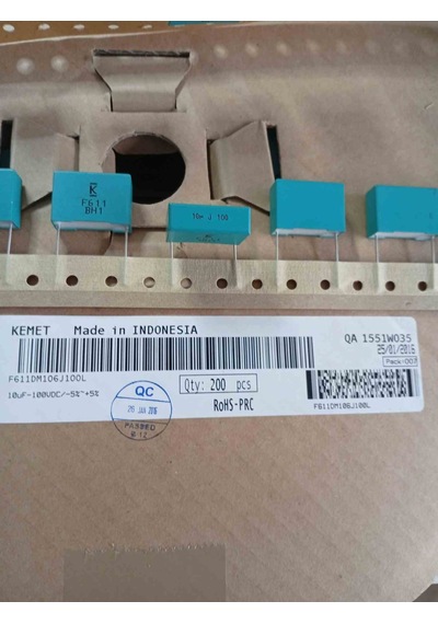 10mf 100v 22.5mm 0.05 Kemet Polyester Kondansatör 5 Adet
