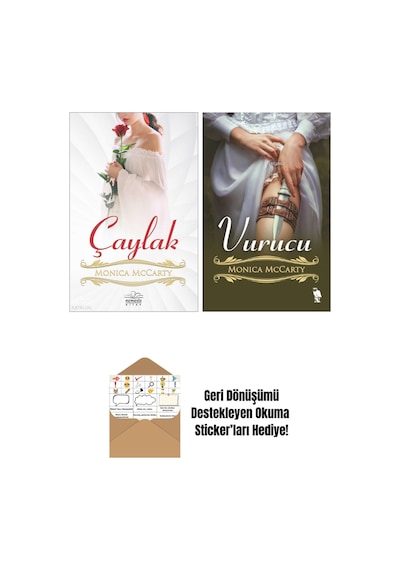 Monica Mccarty 2 Kitap Seti + Okuma Sticker'ları