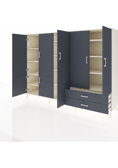 Hyperion Dolap 12 Raflı 2 Çekmeceli 7 Kapaklı 220x44x163 Aytaşı-a Aytaşı-antrasit Hyperion Dolap 12 Raflı 2 Çekmeceli 7 Kapaklı 220x44x163 Aytaşı-a Aytaşı-antrasit