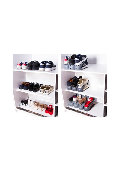 Çocuk Ayakkabı Rampası Ayakkabı Düzenleyicisi-shoe Ramp-6 Adet Polipropilen Kırmızı Diğer