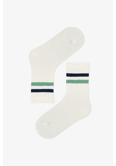 Penti Erkek Çocuk Greeny Çizgili Pamuklu 3 Çift Soket Çorap Çok Renkli