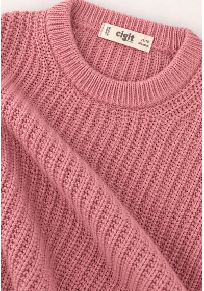 Cigit Selanik Triko Takım 1-5 Yaş Pudra Pembe