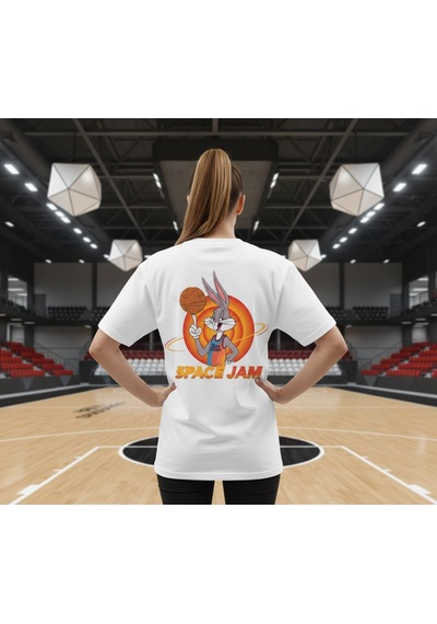 Orbit Dunker Oversize Unisex T-shirt Beyaz