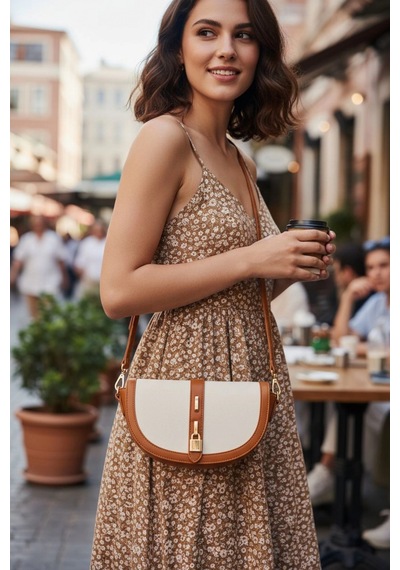 Glemix Stella Taba-krem Kilit Aksesuarlı Keten Suni Deri Detaylı Çapraz Askılı Trend Kadın Omuz Çantası Taba-krem Keten Glemix Stella Taba-krem Kilit Aksesuarlı Keten Suni Deri Detaylı Çapraz Askılı Trend Kadın Omuz Çantası Taba-krem Keten
