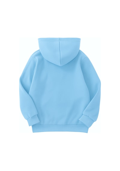 4'lü Kapüşonlu Basic Sweatshirt Seti - Düz Kışlık Şardonlu Kumaş Yeşil Saks Mavi Beyaz Bebe Mavi