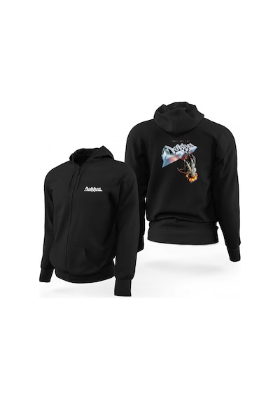 Dokken Tooth And Nail Siyah Fermuarlı Limited Edition Kapşonlu Sweatshirt Siyah