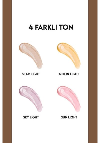 4'lü Likit Highlighter Aydınlatıcı Seti Diğer