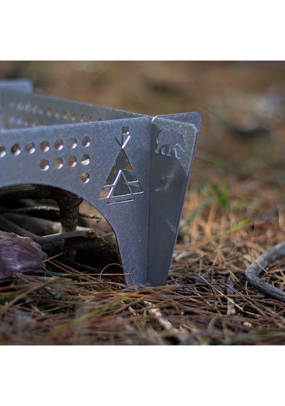 Kamp Ayısı Ottomanfire Bushcraft Jel Yakıtlı Osmanlı Ocağı Gri