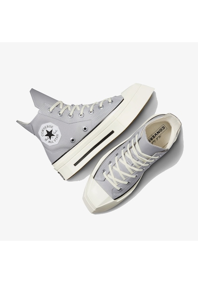 Converse Chuck 70 De Luxe Squared Unisex Gri Platform Sneaker