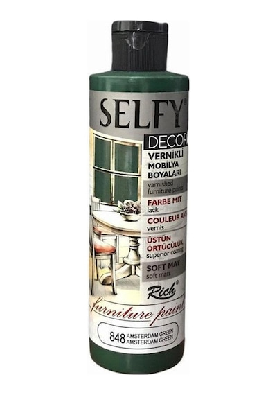 Rich Selfy Decor Vernikli Boya 240 Cc 848 Amsterdam Green Renk