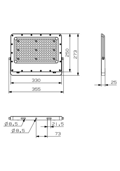 Goya Ledli Projektör 150w 6500k Ip65
