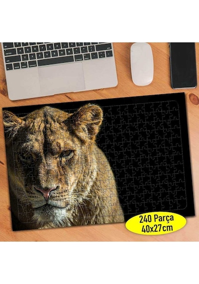 Kızgın Kaplan Hayvan 240 Parça Puzzle Yapboz Tablo-71987884