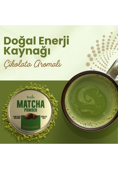 Fibrelle Matcha Çikolata 25 G Teneke Kutu