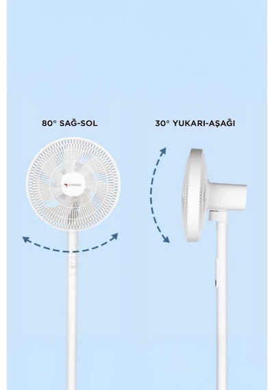 Torima Sf-01 Siyah Ayarlanabilir Ayaklı 14'' İnc 45w 3 Kademeli 7 Pervaneli Vantilatör Fan