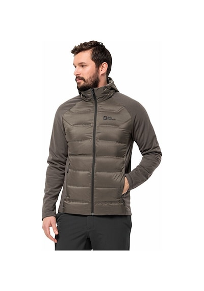 Jack Wolfskin Tasman Down Hybrid M Erkek Outdoor Montu 700 Dolgu Kaz Tüyü 1711411-5719 Kahverengi