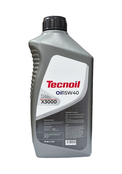 Tecnoil Full Speed X3000 15w40 4t Yarı Sentetik Motor Yağı 1 Litre
