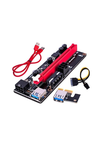 Pcı E 1X To 16X Usb 3.0 Riser Ekran Kartı Bitcoin 009S 9. Nesil