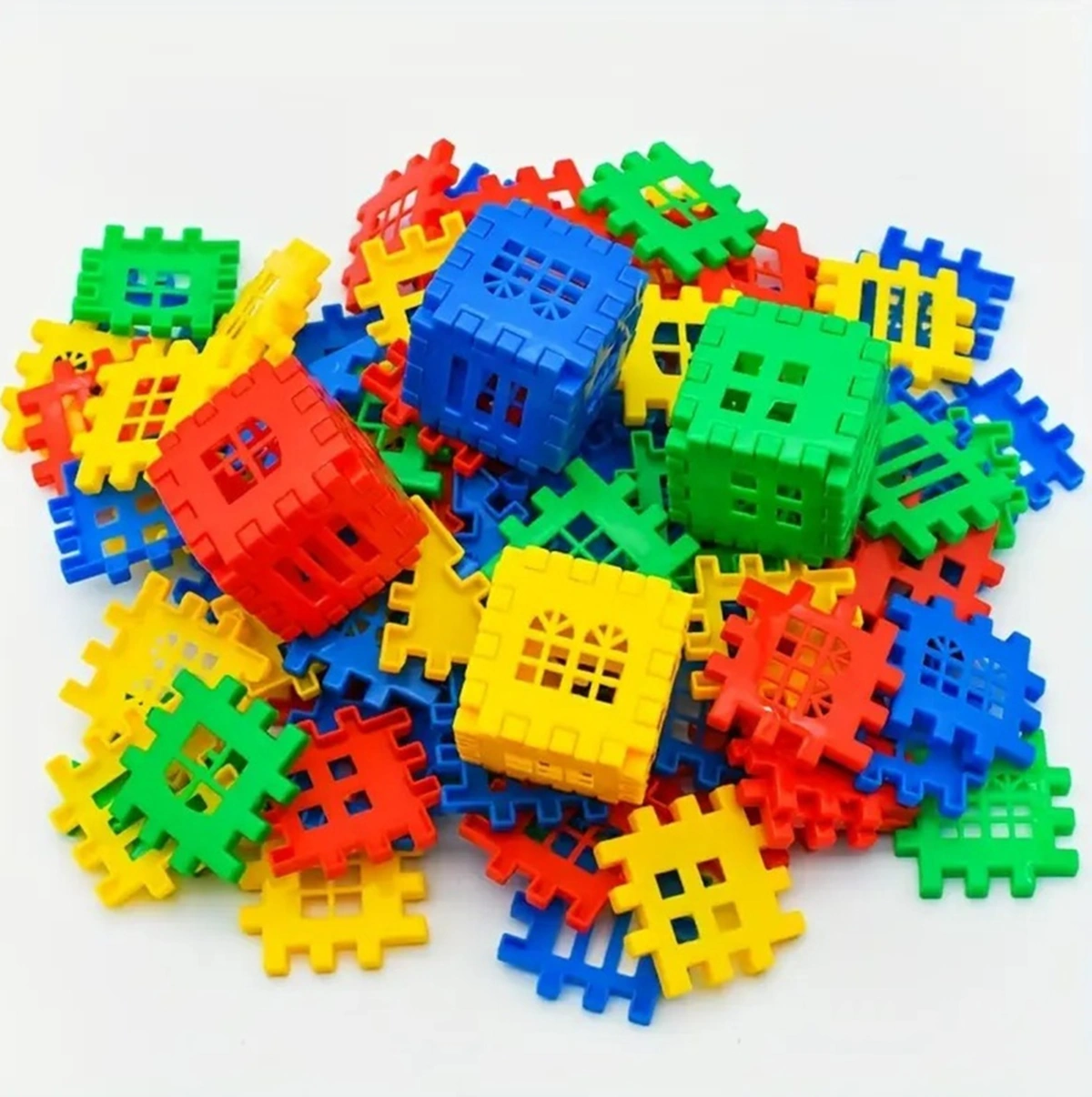 Puzzle City 3d Yapı Ve Tasarım Blokları 128 Parça Yapı Oyuncak Puzzle Blok Set Eğlenceli Oyuncak