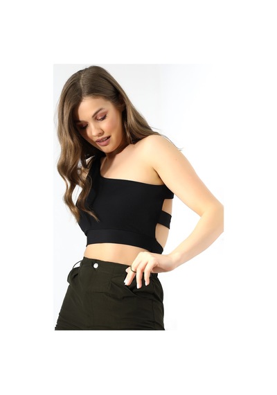 Winmoda34 Büstiyer Tek Omuz Detaylı / One Shoulder Büstiyer Tek Omuz Sırt Detaylı Kadın Büstiyer siyah Winmoda34 Büstiyer Tek Omuz Detaylı / One Shoulder Büstiyer Tek Omuz Sırt Detaylı Kadın Büstiyer siyah