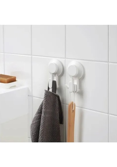 Sumuhome Tısken Duvar Askısı Beyaz 2 Adet Beyaz