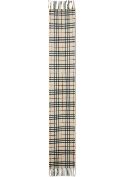 Burberry Kaşmir Kareli Eşarp, Arşivsel Desen & Saf Kaşmir Lacivert