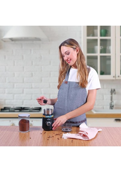 Any Morning Espresso Seti: 240 Ml Moka Pot + 600 Ml Çelik Termos + Elektrikli Ayarlanabilir Öğütücü