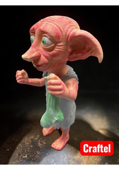 Harry Potter Dobby Figür Ev Cini Çoraplı Maket Biblo Koleksiyonluk Hediyelik Eşya Heykel 15 Cm