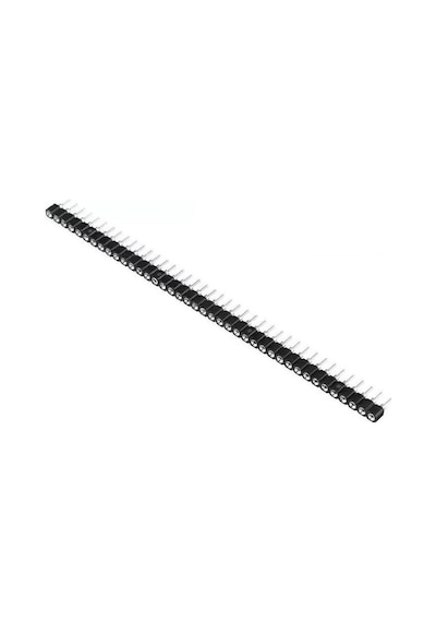 1x40 Pin Precision Dişi Header Tek Sıra 2.54mm 180 Derece Yuvarlak Kırılabilir