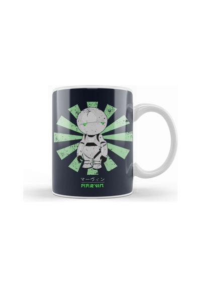 Marvin Paranoid Android Retro Japanese Kupa Bardak Porselen Karışık