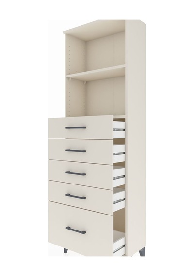 Arges Dolap 2 Raflı 5 Çekmeceli 60x30x182 Aytaşı-aytaşı Aytaşı