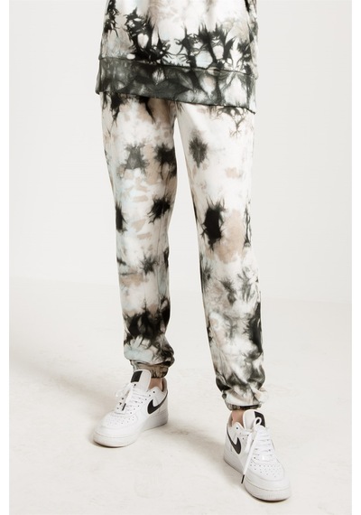 JAHR MARC Gri Batik Yıkamalı Oversize Kadın Jogger - L Gri