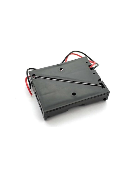 3'lü Aa Kalem Pil Kutusu Yuvası 4.5v Kablolu Kalem Pil